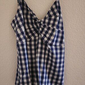 Blue and white shirt